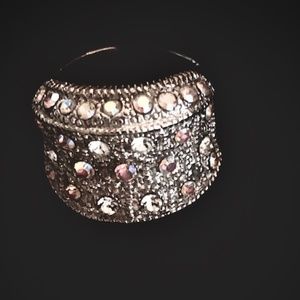 Faux Diamond Studded Ring ( Size 7)